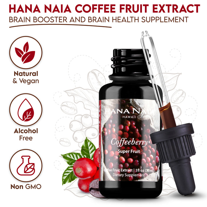 Estratto di frutti di caffè puro al 100% di bacche di caffè, antiossidante superfood per il cervello (non OGM)